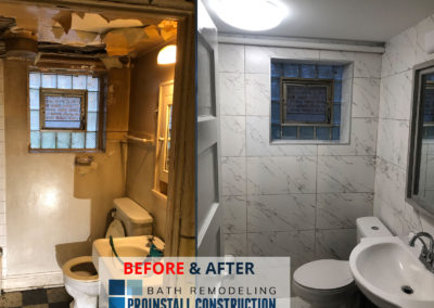 Chicago small basment bathroom remodeling idea _BEFORE_AND_AFTER