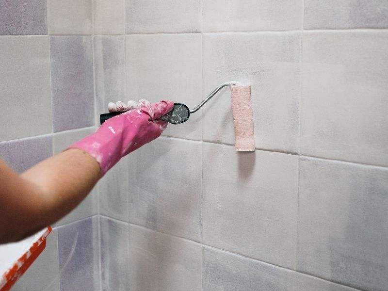 Chicago Bathroom Remodeling - Tile Painting